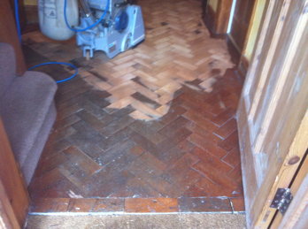 Parquet Block Repair Before and After Pictures