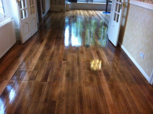 Original Oak Strip Floor Fully Restored