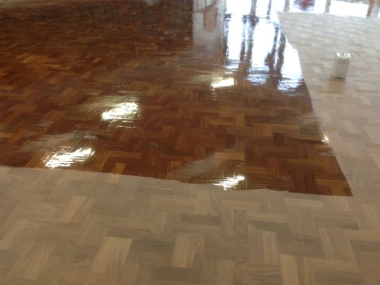 Close up view of the floor