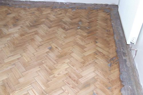 Pitch Pine Parquet Block Floor Restoration in North Wales by Woodfloor-Renovations