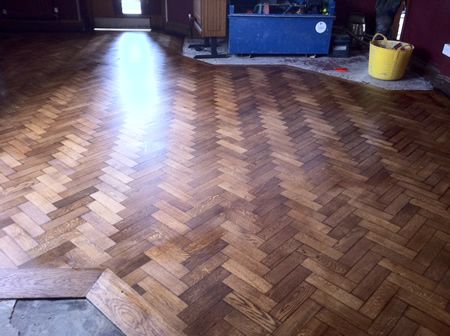 Wood Flooring Restoration at Millbank Pub in Rhyl North Wales