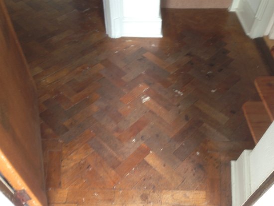 Oak Parquet Block Floor Repaired and Renovated in North Wales by Woodfloor-Renovations